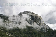 Moro Rock in cloud